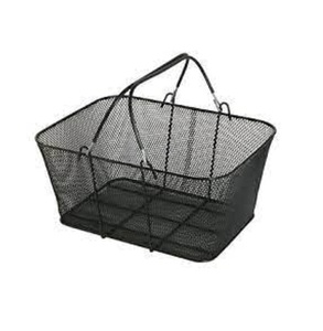 Metal Wire Storage <b>Basket</b> Rectangle <b>With</b> Handles Simple Design Multi Purpose Neatening Organizer Customized Designed <b>Basket</b> - Product Image 2