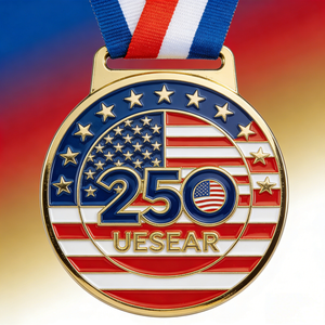 Médailles commémoratives américaines de 250e anniversaire, personnalisées, en émail souple, de qualité supérieure, vente en gros, directement de l'usine, OEM, sur mesure - Product Image 4