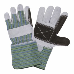 Guantes de Trabajo de Cuero con Costuras Reforzadas, Guantes Industriales Resistentes con Doble Capa en la Palma, Guantes de Seguridad - Product Image 6