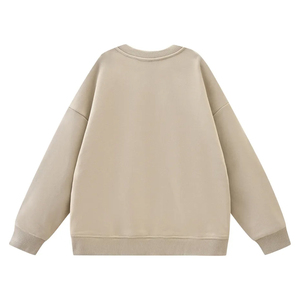 Sweat-shirt unisexe délavé à l'acide, coupe oversize, col rond vintage, streetwear, printemps, broderie, impression de logo personnalisé, usine OEM ODM - Product Image 2