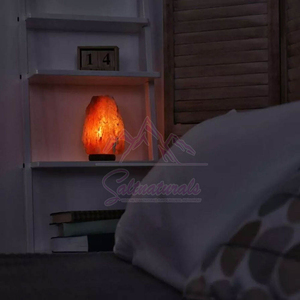 Lampe de sel de l'Himalaya confortable et élégante, finition lisse, lumière chaude pour la pièce - Product Image 2