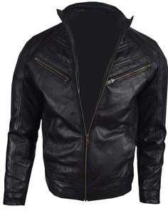 Chaqueta de Cuero para Hombre, Tendencia 2026, Chaqueta de Motociclista de Cuero Genuino, Fabricante - Product Image 3