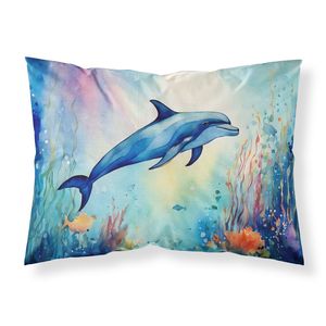 Dolphin Standard léger Super doux facile d'entretien décoratif oeuvre taie d'oreiller ensembles de draps et taies d'oreiller - Product Image 1