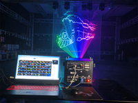 10W haute Performance Pangolin FB4 40kpps RGB pleine couleur Animation DMX ILDA lumière Laser pour fête énergique DJ projecteur Laser