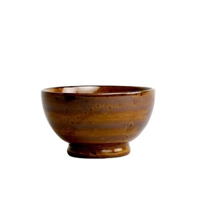 Bol en bois à haute teneur en émail fini de qualité sûre pour les aliments vente chaude en gros bols de service bol à vaisselle en bois pour la vaisselle - Product Image 1