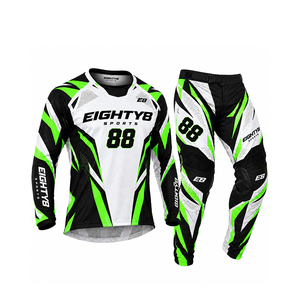 Ensemble maillot et pantalon de motocross, manches longues, impression par sublimation, séchage rapide, équipement de course pour hommes, toutes saisons - Product Image 3