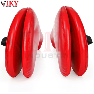 Almohadilla de Entrenamiento de Taekwondo Personalizada, Nueva y Moderna, de Cuero PU Rojo, Doble Cara, para Práctica de Karate y Kickboxing - Product Image 4