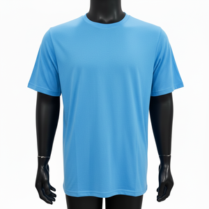 Crew Neck Solid Pattern Unisex Short Sleeve <b>Polyester</b> T <b>Shirt</b> OEM Supply Custom Screen Print Short Sleeve Tee <b>Shirt</b> - Product Image 1