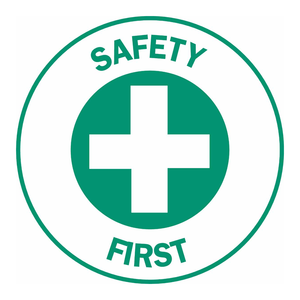 Etiquetas Autoadhesivas de Alta Visibilidad para Cascos de Seguridad Brady SAFETY FIRST, PVC Duradero para Sitios Industriales - Product Image 1