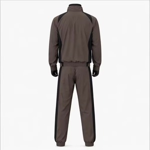 Wholesale Windbreaker Suit 2 Piece <b>Zipper</b> <b>Jacket</b> and Trouser 100% Nylon Custom Logo Oversized Windbreaker Tracksuit For Men - Product Image 3