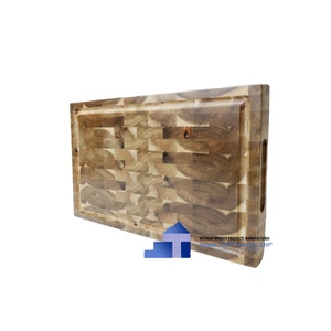 Tabla de cortar de madera de acacia Natural más vendida, bloques de cortar de madera para restaurantes, venta al por mayor del fabricante de Vietnam - Product Image 2