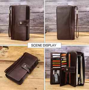 กระเป๋าสตางค์หนังแท้สีดำสำหรับผู้ชาย ดีไซน์หรูหรา ทำมือ ทรงบาง - Product Image 2