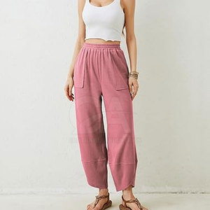 Daily Wear <b>Pants</b> Women Cotton Blend <b>Summer</b> <b>Pants</b> Mid Waist Straight Leg Women Trendy <b>Summer</b> Trousers Lightweight Loose Fit - Product Image 5