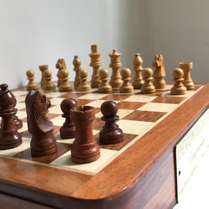 Wooden Chessboard Professional End Grain Walnut board <b>Set</b> Premium Solid <b>Wood</b> <b>Chess</b> <b>Set</b> Large <b>Wood</b> <b>Chess</b> Board Game - Product Image 2