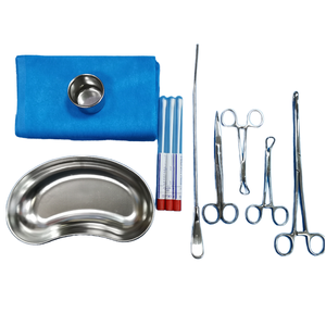Kit d'instruments chirurgicaux pour insertion et extraction de DIU, kit d'implantation manuel en acier inoxydable, certifié CE, qualité supérieure - Product Image 1