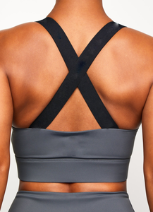 Premium Women's Seamless Sports <b>Bra</b> Plus Size Yoga Gym Front Logo Animal Print High Support Four-Way <b>Stretch</b> Spandex/Nylon - Product Image 4