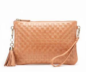 Women's Woven PU Leather Crossbody Shoulder Bag with Tassel Zipper Pocket – Fashion Casual Messenger Handbag - Product Image 3