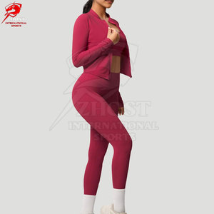 Service OEM : Ensemble de yoga élégant 3 pièces, conçu avec un tissu extensible doux pour les séances d'entraînement et les tenues décontractées - Product Image 4