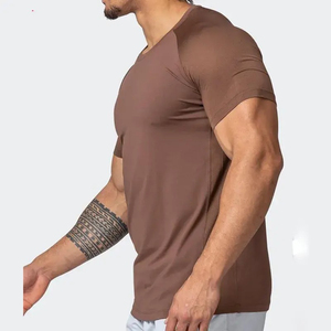 T-shirt de compression vintage de luxe de haute qualité 100% coton avec impression personnalisée, vêtements de sport pour hommes, t-shirt de compression à manches courtes - Product Image 2