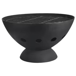 Brasero en fer haut de gamme avec piédestal, design pot foncé, foyer de haute qualité pour la maison, l'hôtel, l'extérieur et la décoration de jardin - Product Image 2