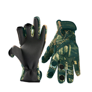 Gloves for Fishing and Motorcycle Windproof Neoprene Fishing Gloves with Hook and Loop ClosureAnti-<b>Slip</b> Lightweight Safety - Product Image 2