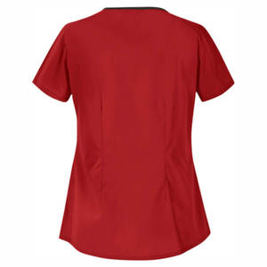 Breathable Summer Hospital <b>Scrubs</b> Customizable <b>Tops</b> For Women Wholesale High Quality V Neck Womens Nurse Uniform Jersey Fabric - Product Image 6