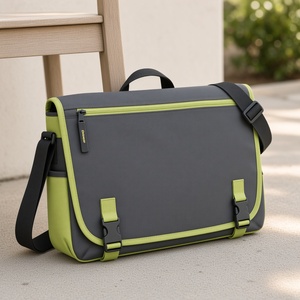 Custom Logo Document & Laptop <b>Bag</b> <b>Messenger</b>, contrast trim 600D 40x26x11 cm for Corporate Gift Low MOQ - Product Image 5