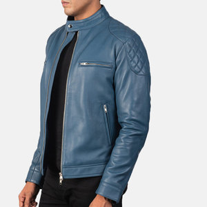 Chaqueta de Invierno Casual para Hombre de Cuero Vacuno Puro con Logotipo Frontal, Ecológica y Resistente al Viento, de Alta Demanda y Superventas - Product Image 2
