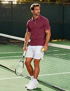 Polos de Hombre de Alta Calidad, Camisetas Casuales de Trabajo de Secado Rápido, Manga Corta, para Actividades al Aire Libre - Product Image 3