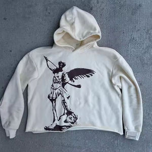 Sweat à capuche surdimensionné pour homme, personnalisé OEM, avec impression en relief, style streetwear hip-hop, 100% coton, techniques de broderie - Product Image 1