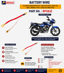 Cable de Batería Negativo para Bajaj Discover DTSI 135cc ES 125cc, Tipo OE, Calidad de Exportación, Repuesto para Vehículos de Dos Ruedas - Product Image 3