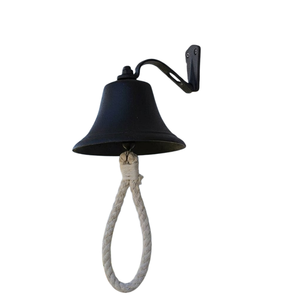 Daystar Trade Inc. Sculpture murale rustique en métal, cloche à tirer par cordon, décoration extérieure pour la maison, cloche suspendue pour entrée, scènes naturelles, pièce unique - Product Image 3