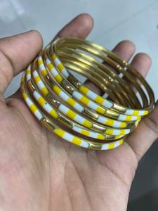 <b>Resin</b> Brass Bangles Wholesale Supplier Handmade Custom OEM Manufacturer Women's Ethnic Party Bangles - Product Image 1