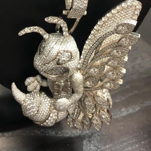 Collier Pendentif Insecte Cartoon Hip Hop Iced Out en Argent Sterling 925 avec Diamant Moissanite Bling et Breloque Numéro Personnalisé pour Hommes et Femmes - Product Image 5