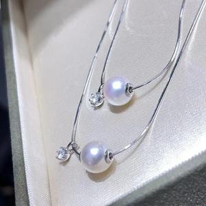 Collar con Colgante de Perlas Naturales de Estilo Francés de Lujo para Mujer Lulutong, 13-14 mm, con Caja de Regalo a Juego - Product Image 1