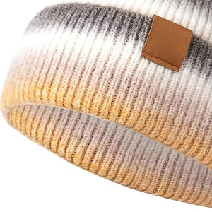 Bonnet unisexe tricoté chaud couleur unie avec logo personnalisé pour homme et femme – Vente chaude - Product Image 4