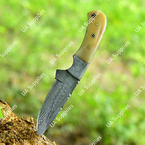 Cuchillo de Acero de Damasco Forjado a Mano de Primera Calidad, Hoja Fija, Profesional, para Caza, Camping, Supervivencia, Bricolaje, Multifuncional, OEM - Product Image 4