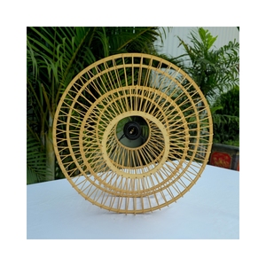 Pantalla de Lámpara Redonda de Bambú Tejido Ecológica - Decoración Sostenible para Hogares, Restaurantes, Hoteles y Resorts - Product Image 5