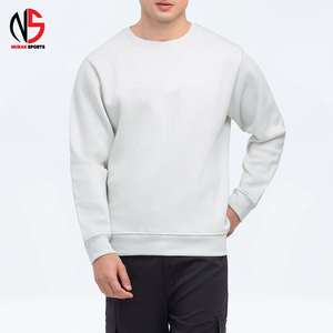 Premium Quality <b>Men's</b> Winter Casual <b>Sweatshirt</b> 400gsm Cotton Front Custom Logo Pullover <b>White</b> NURAK 2026 - Product Image 4