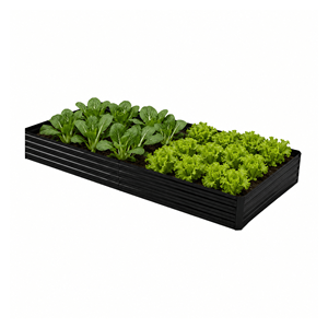 Factory Direct Galvanized Raised Garden Bed Outdoor <b>Rectangle</b> Shaped <b>Planter</b> Boxes Metal for Backyard Flower Garden GGB008 - Product Image 1