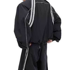 Survêtement coupe-vent pour homme de qualité supérieure, tissu respirant, ensemble jogging sportif avec sweat à capuche et pantalon, grandes tailles, streetwear décontracté, OEM - Product Image 2