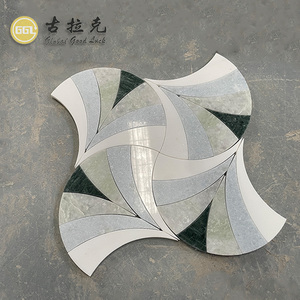 Mattonelle Decorative del mosaico di marmo di colore misto delicato per le pareti e i pavimenti interni delle mattonelle del bagno della Lobby - Product Image 5