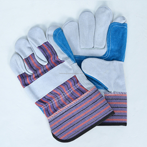 Leather Safety Work <b>Gloves</b> Reinforced Thumb Palm Durable <b>Gloves</b> for Farming Gardening and Industrial Use - Product Image 4