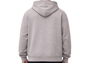 OEM Heavyweight Cotton Fleece <b>Zip</b> Up Men's Hoodies Oversized Full <b>Zip</b> <b>Hooded</b> Sweatshirt Thick Warm Casual Streetwear Custom Logo - Product Image 2