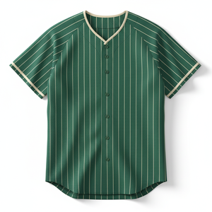 Maillot de baseball personnalisé en gros avec impression en relief, anti-bactérien, pour ligue universitaire, chemise de baseball professionnelle, sport de softball - Product Image 1