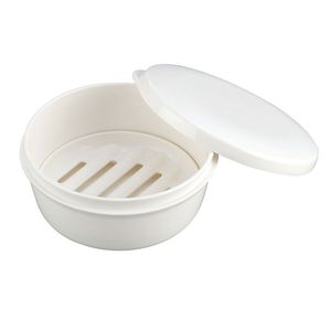 Inomata rotondo portasapone portatile comoda custodia da viaggio per articoli da toeletta - Product Image 1