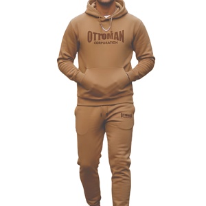 Conjunto de Sudadera con Capucha para Hombre, Transpirable, de Alta Calidad, Multicolor, Diseño Sólido, Ropa Deportiva para Gimnasio, Entrenamientos de Invierno, Tela de 340g - Product Image 1