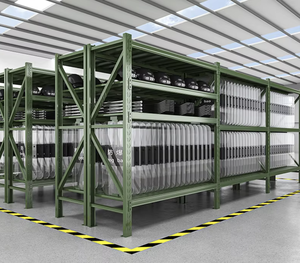 Étagère de stockage en acier robuste à 4 niveaux, grande capacité de charge, pour entrepôt et atelier, fabrication au Vietnam, OEM/ODM - Product Image 5
