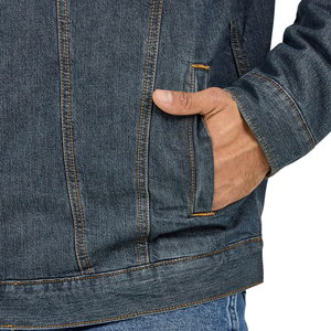 Men's Raw Jean Jacket Premium Denim Fabric Classic Casual Outerwear Wholesale Manufacturer Supplier <b>Coat</b> Streetwear Denim Jacket - Product Image 6
