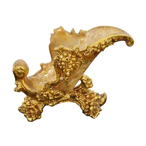 Porte-bouteille vintage en métal en forme de bateau avec motif de fruits, porte-vin décoratif fait à la main pour les fêtes - Product Image 1